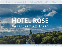 Tablet Screenshot of hotelrose-online.de